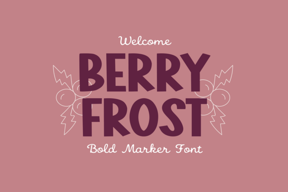 Berry Frost: A Festive & Whimsical Hand-Lettered Font