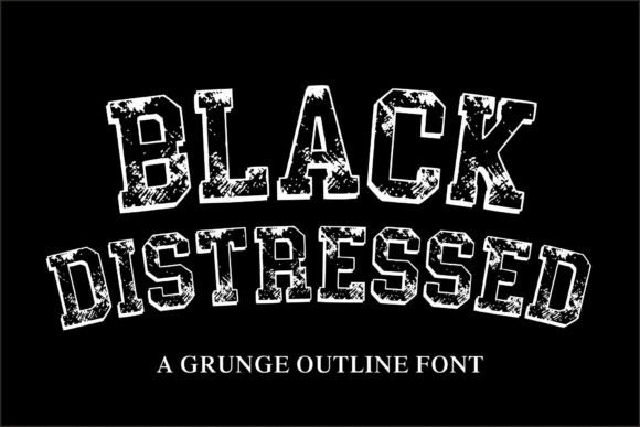 Black Distressed: A Bold Typeface for Vintage Impact