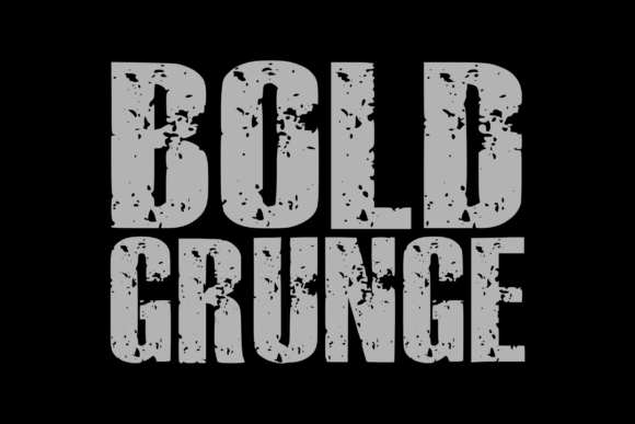 Bold Grunge: A Typeface with Raw, Expressive Texture