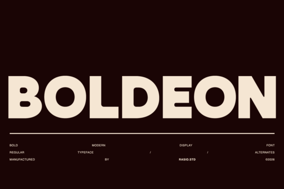 Boldeon: A Typeface Built for Impactful Design