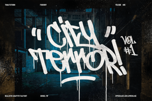 City Terror: Authentic Street Style Graffiti Typeface