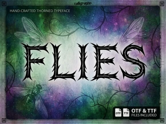 Discover Flies: The Bold Display Typeface with a Wild Soul