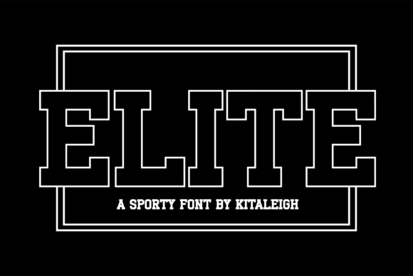 Elite: The Bold Typeface for Sports and Athletic Branding