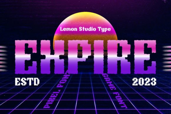 Expire: A Pixel Font for Gaming and Creative Design