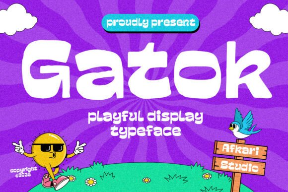 Gatok: A Playful Display Typeface for Creative Projects