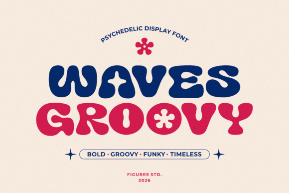 Groovy Waves: Bold Retro Typography for Modern Design