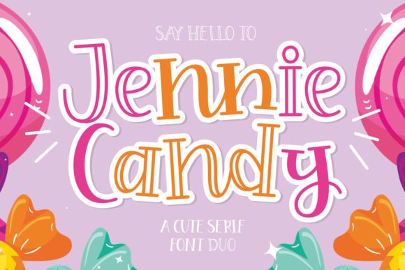 Jennie Candy: A Sweet Serif Font for Charming Designs