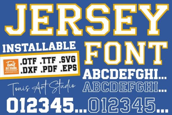 Jersey Outline: A Sporty Typeface for Dynamic Designs