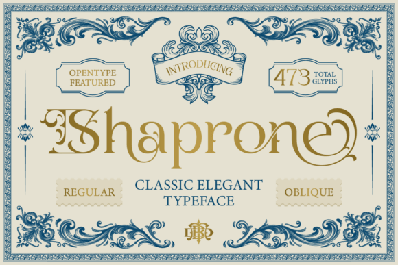 Shaprone: The Elegant Typeface for Premium Design Projects