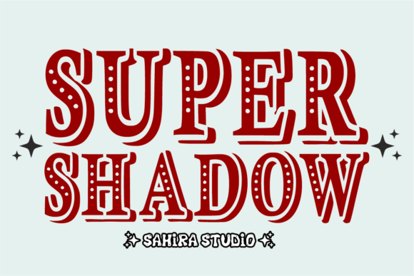 Super Shadow: A Charming Retro Font for Creative Projects