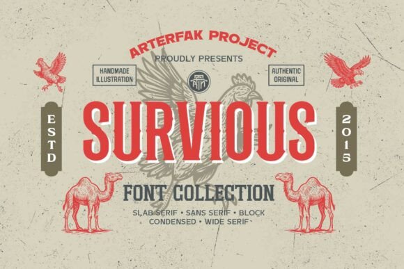 Survious: A Vintage Font Collection for Modern Design