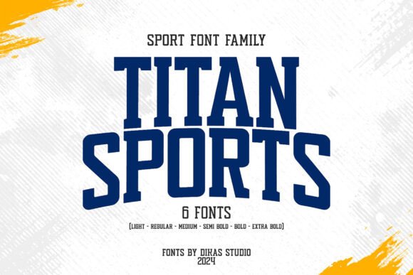 Titan Sports: A Bold Typeface for Athletic Designs
