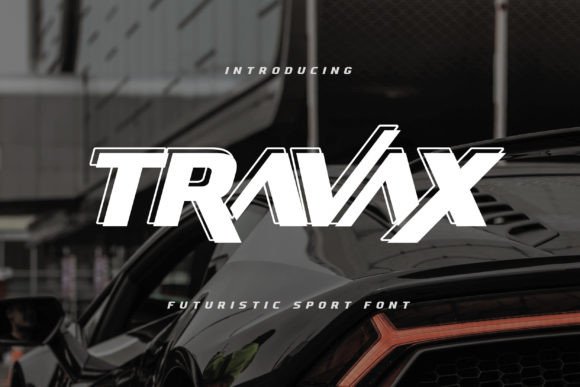 Travax: A Futuristic Sport Font for Modern Designs