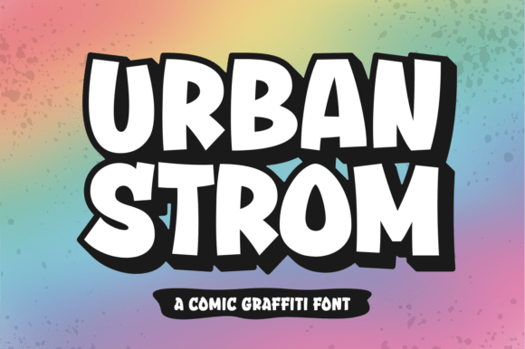 Urban Strom: Bold Graffiti Font for Dynamic Design