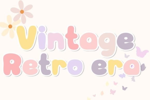Vintage Retro Era: A Timeless Typeface for Modern Design